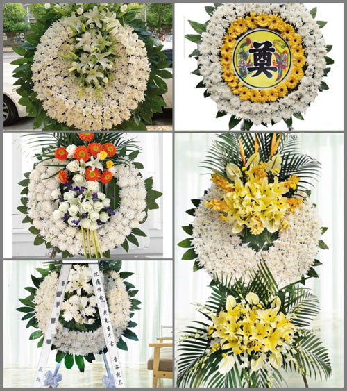 湖北随州市广水市十里街道王家棚村花圈速递
